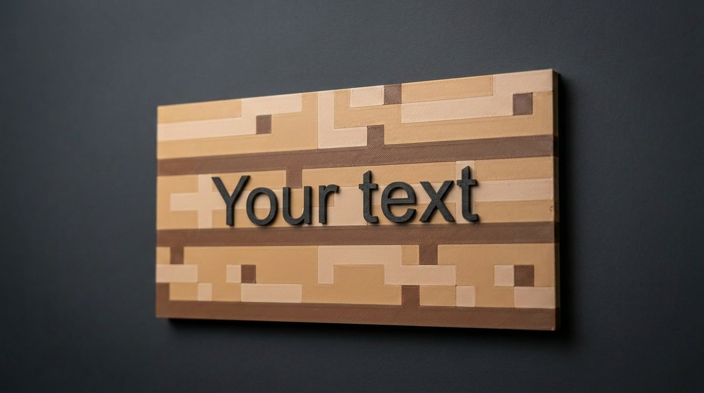 Customisable Minecraft Sign