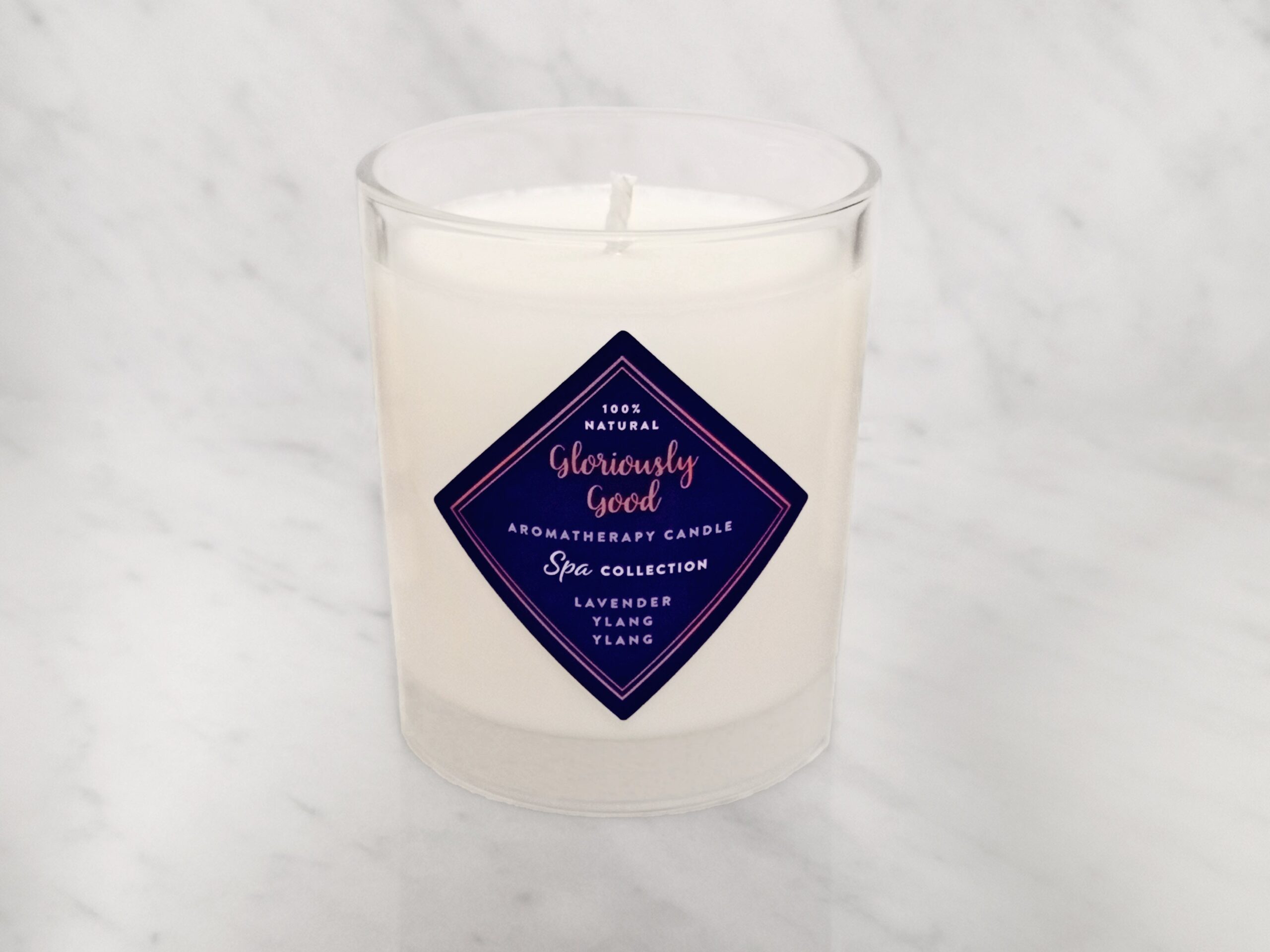 Lavender & Ylang Ylang Aromatherapy Naturally Scented Candle - Image 4