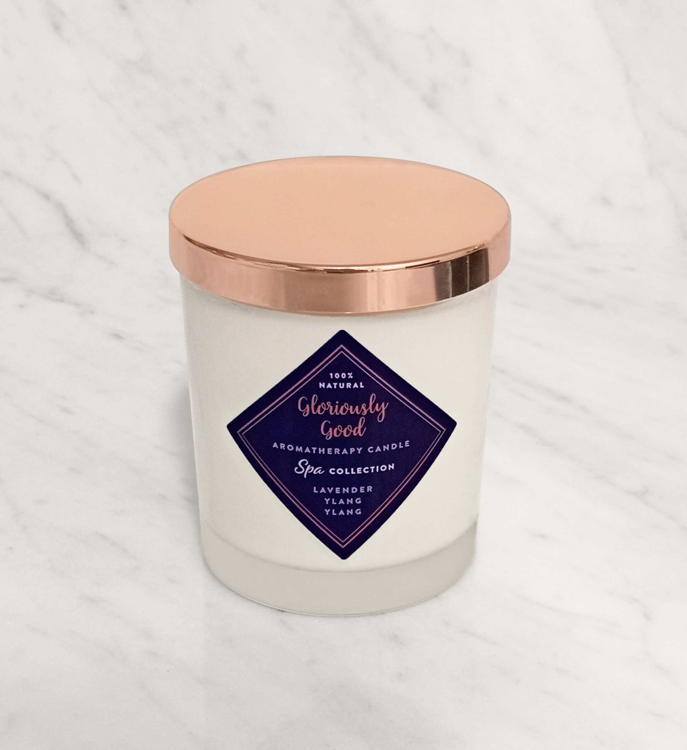 Lavender & Ylang Ylang Aromatherapy Naturally Scented Candle - Image 2