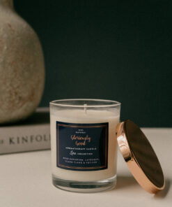 Rose Geranium, Lavender, Ylang Ylang & Vetiver Aromatherapy Naturally Scented Candle