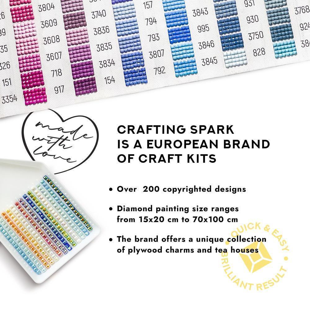 Best Friend Cs2715 15.75x16.69 Crafting Spark Diamond Painting Kit - Image 2