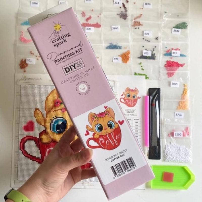 Crafting Spark Diamond Painting Kit Kitten CS2533 7.87 x 11.81 inches - Image 4