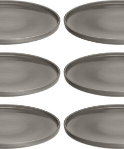 Leonardo roma plate 27cm taupe - set 6