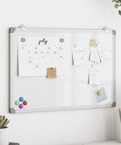 Vidaxx whiteboard magnetic 40x30x1.7 cm aluminum
