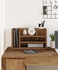 VidaXL Bureau organizer oud hout 44,5 x 24 x 25 cm bewerkt hout